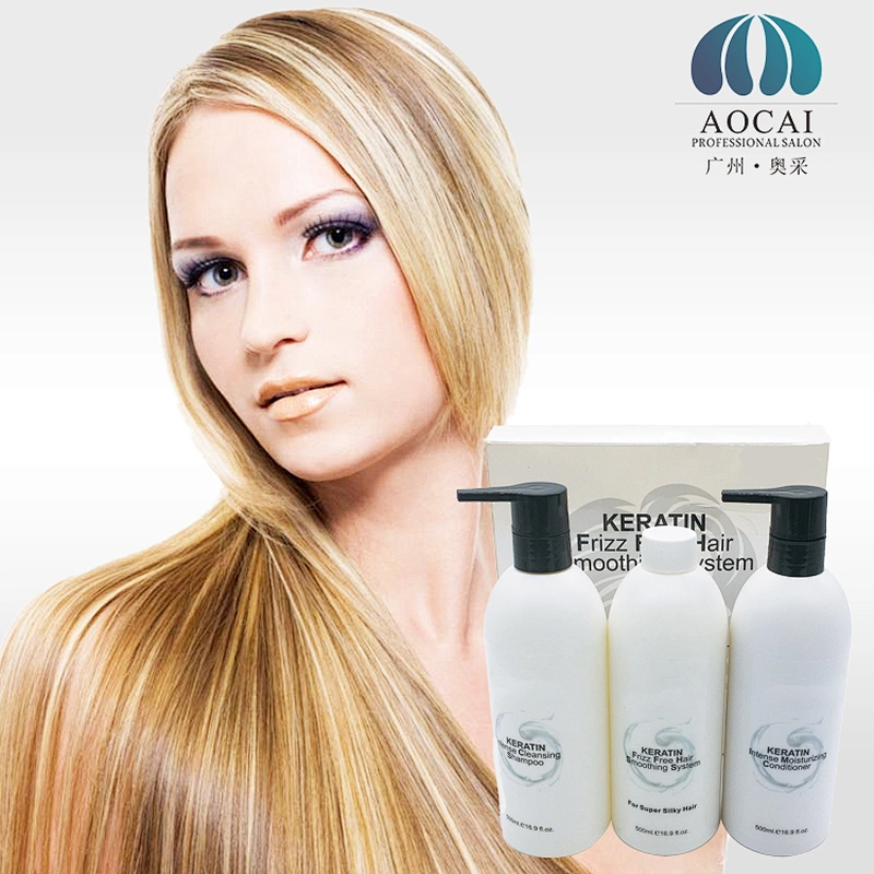 Brazilian blow out keratin treatment therapy for damaged hair