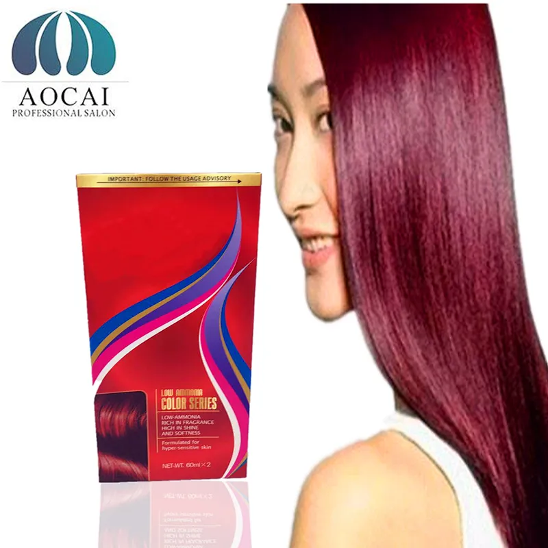 Home use anti-allergy hair color cream No ammonia No PPD hair coloring cream in hair dye
