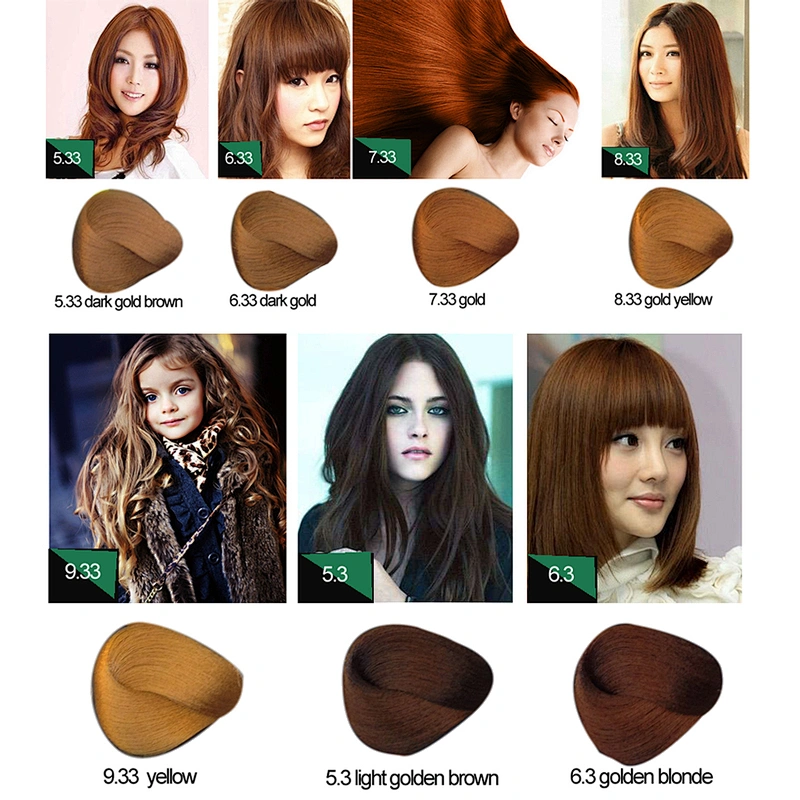 Factory price hair dye color chart hair color swatch book