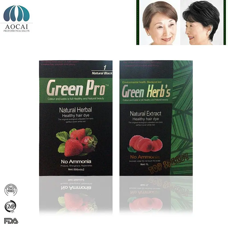 OEM High quality Fruit berry natural black hair gel oil care herbal hair dye