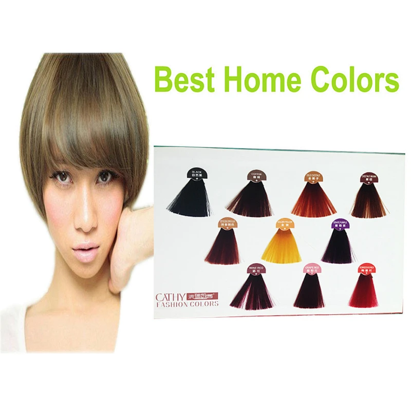OEM 2 folds hair color chart manufacturers