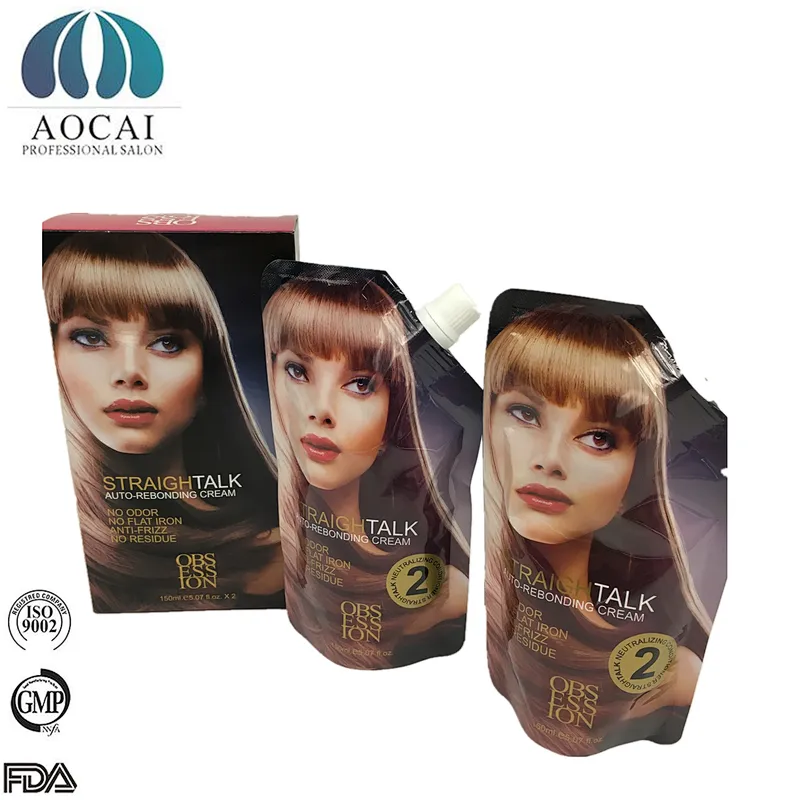 In stock ammonia free hair perm lotion High quality hair straightening cream