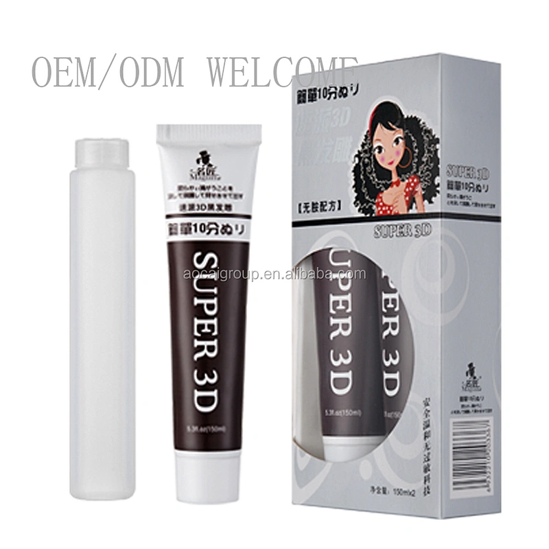 China Private Label Wholesale Anti allergy Home Use Organic Herbal Black Hair Color Dye Cream