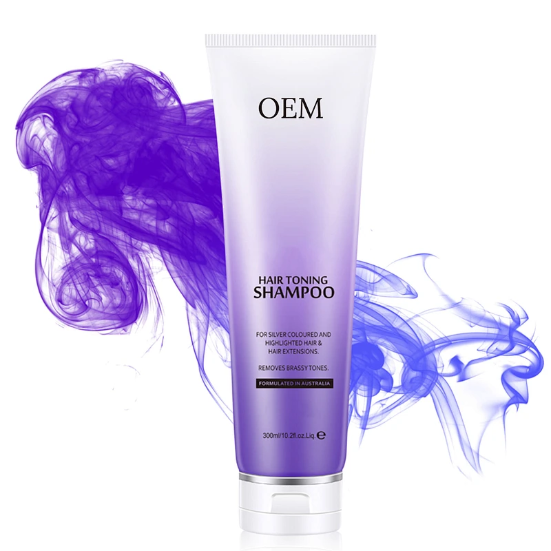 China purple color shampoo no yellow shampoo for balancing blonde & sliver shampoo