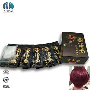 Home use sachet hair darkening shampoo  hair color cream hair dye shampoo black