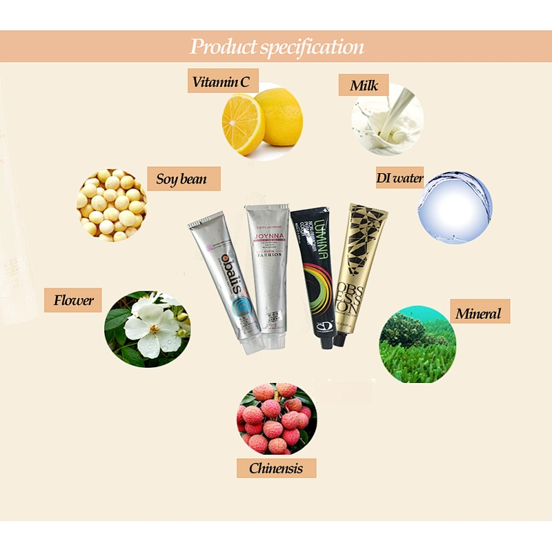 Professional Hot Selling Colorful Hair Color Cream Hair Dye