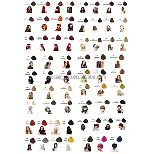 Professional color catalogue and hair color chart swatch  book for Hair Color Cream/Hair Dye