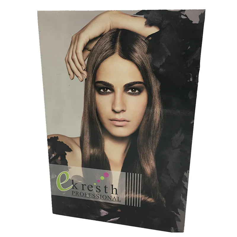 Catalogue swatch book human swatches hair color chart for Hair Color Cream