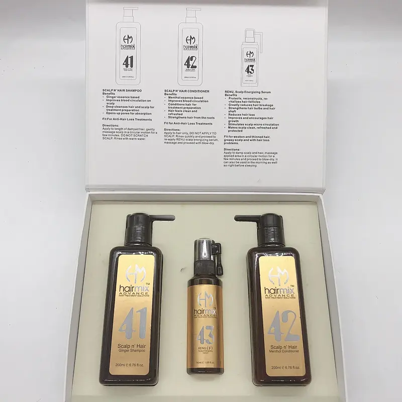 Private Label herbal hair growth cream Anti Hair Loss Medicated Best Shampoo Conditioner Set