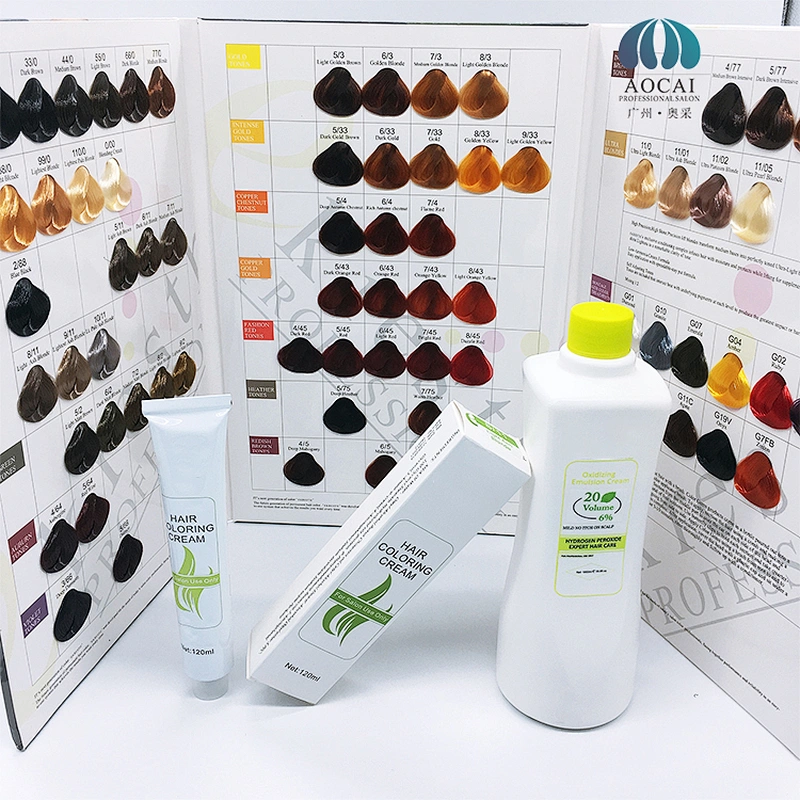 Hair dye color Shade Swatch book hair color chart book