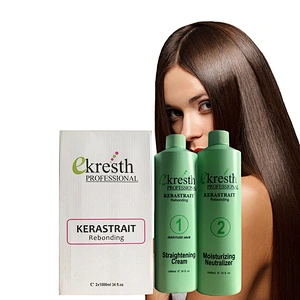 OEM 1000ml *3 hair rebonding products straightening cream