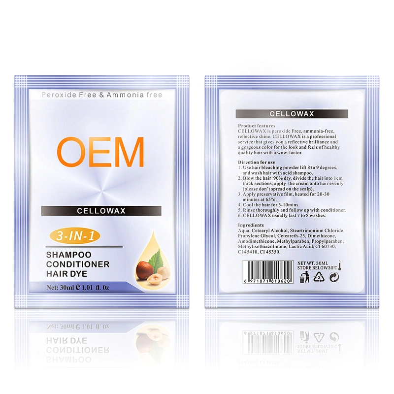 Factory semi permanent  hair color manicure peroxide free ammonia free hair color wax OEM