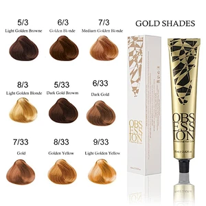 Obsession High quality hair dye colour cream pearl hair color cream hair dye for professional salon