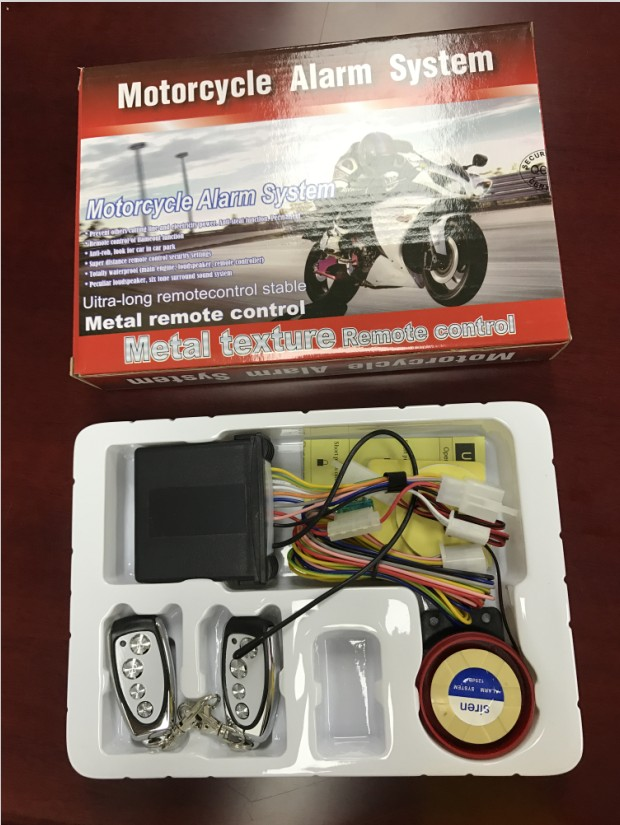 EG-618 Universal motorcycle alarm with remote engine starter, anti-theft, universal Motorbike alarm