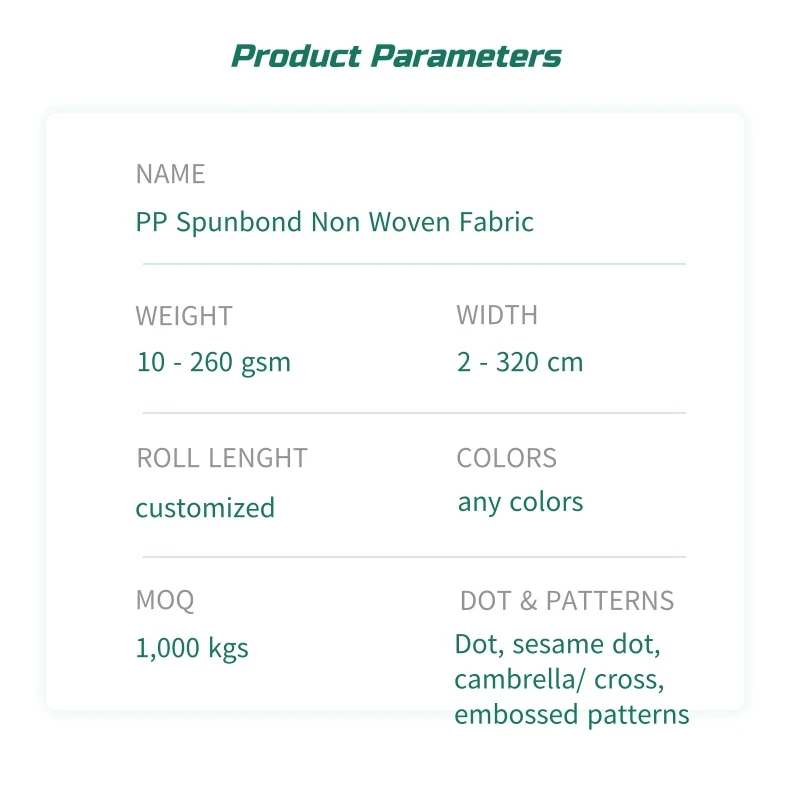 raw material for non woven bags manufacturing