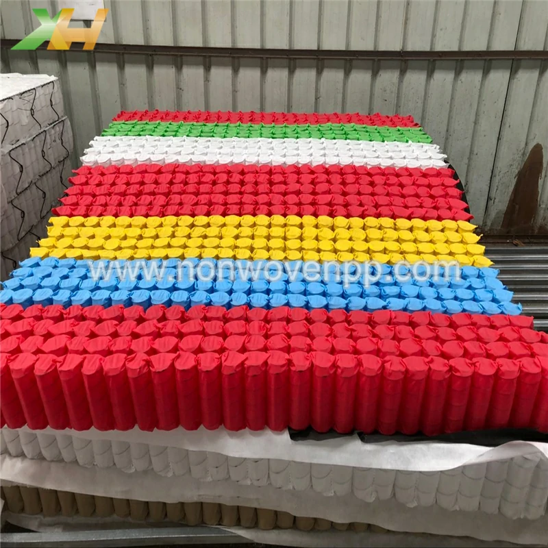 colorful nonwoven spring pocket