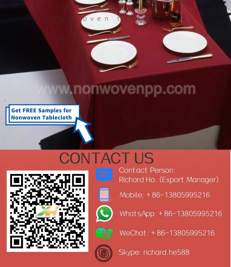 45gsm 100x100 nonwoven tablecloth cover