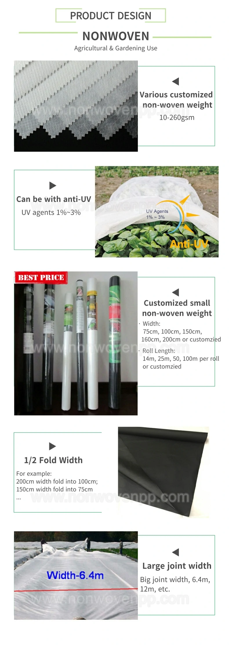 non woven fabric used in agriculture