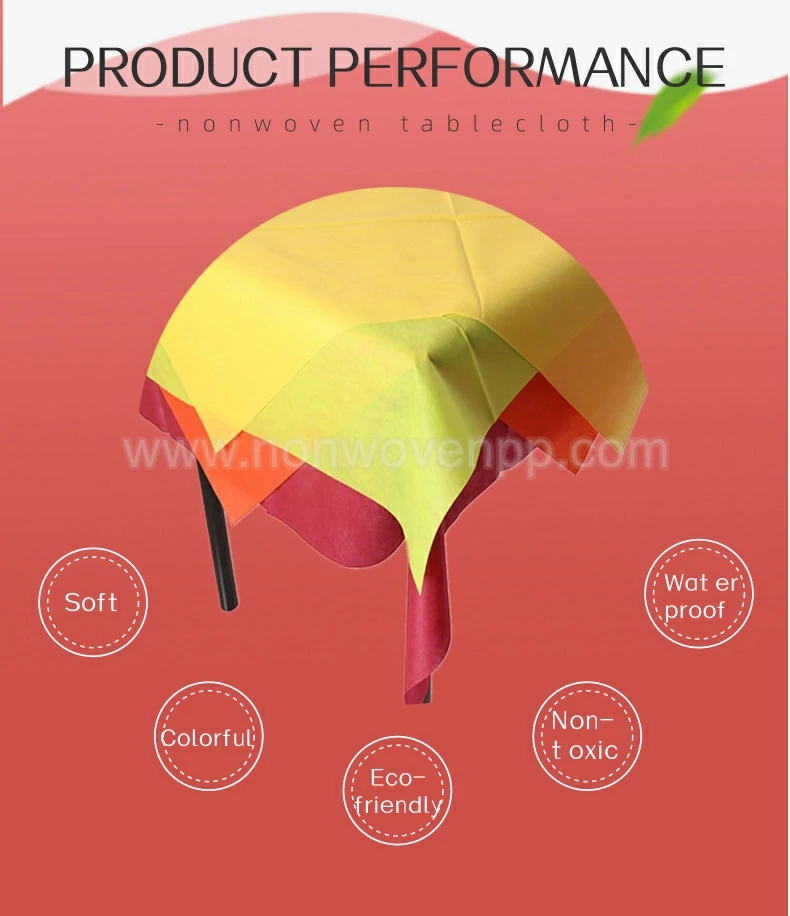 45gsm 100x100 nonwoven tablecloth cover