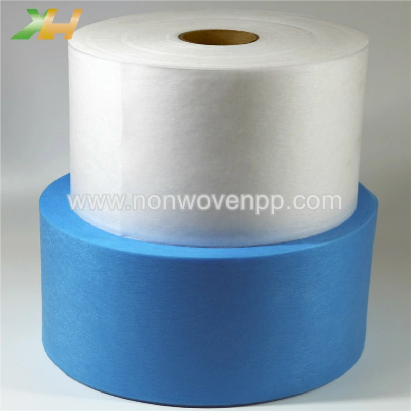 blue and white pp spunbond face mask non woven