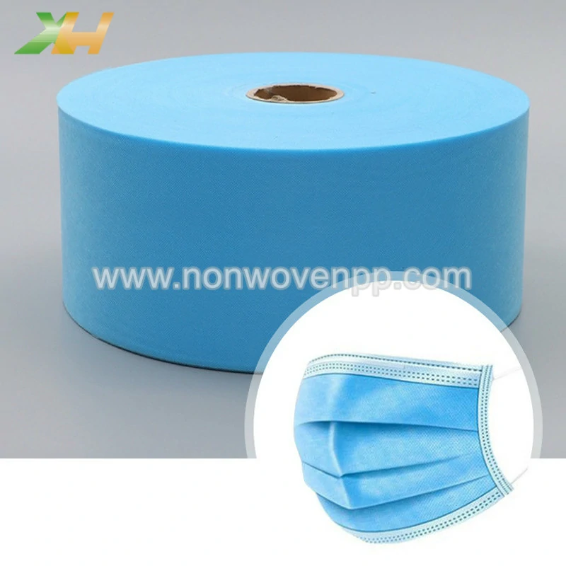 soft medical blue color face mask nonwoven roll