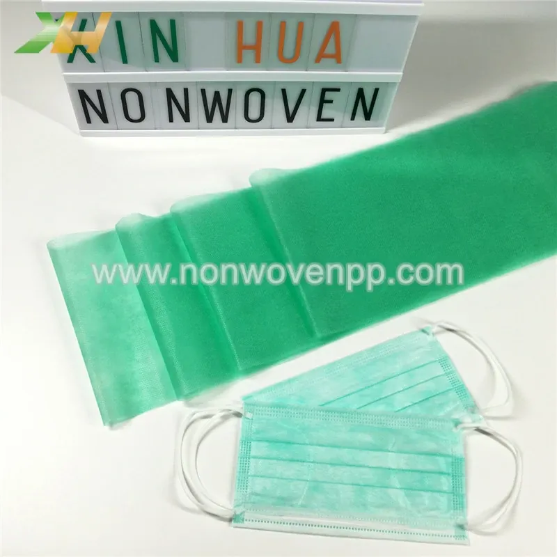 green nonwoven for face mask