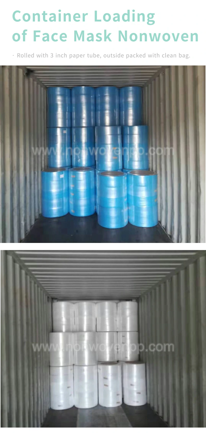 soft medical blue color face mask nonwoven roll