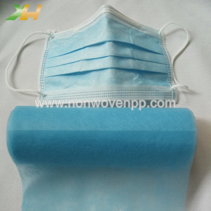 soft medical blue color face mask nonwoven roll