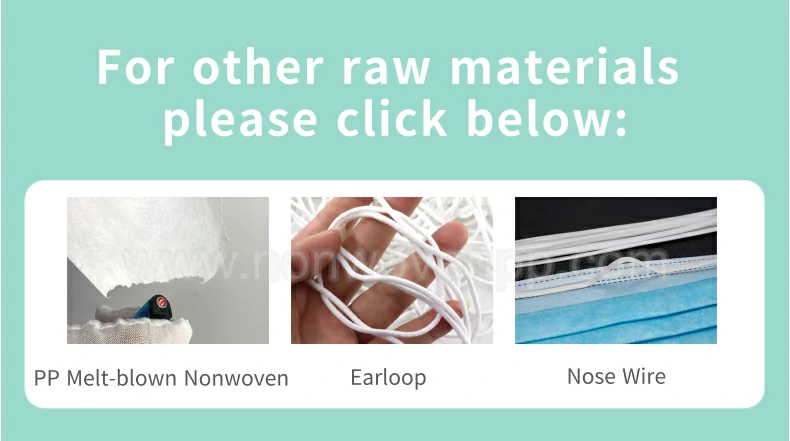 soft medical blue color face mask nonwoven roll