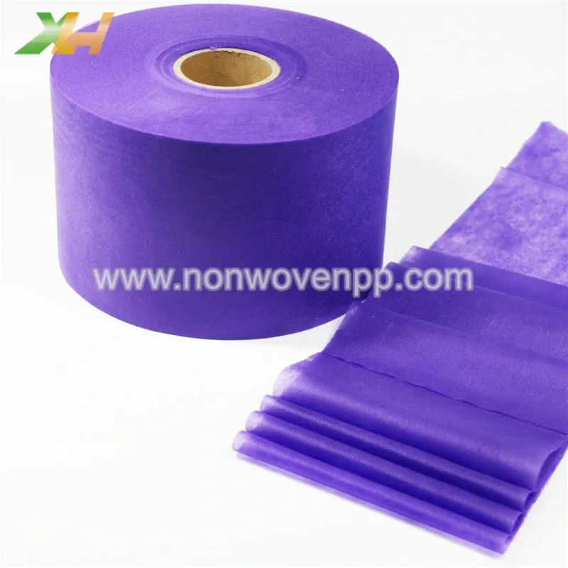 purple nonwoven face mask material