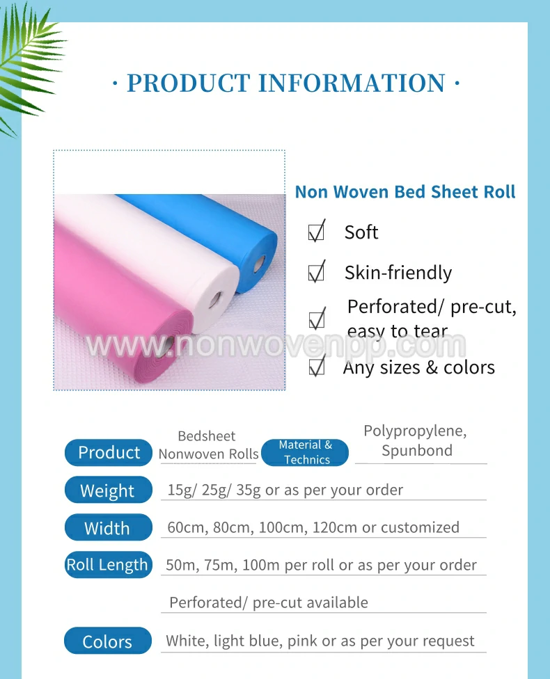 disposable nonwoven bed sheets