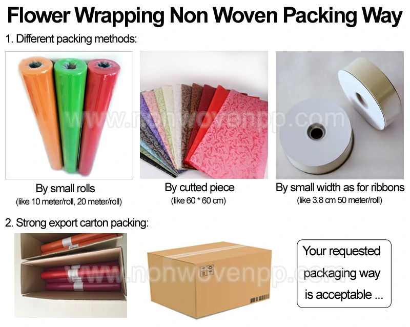 small non woven rolls for flower packing