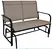 steel two seat rocker chair