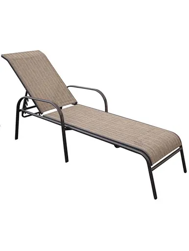 steel textilene lounge