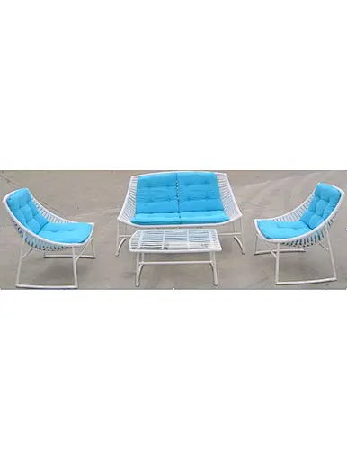 KD alum rattan table