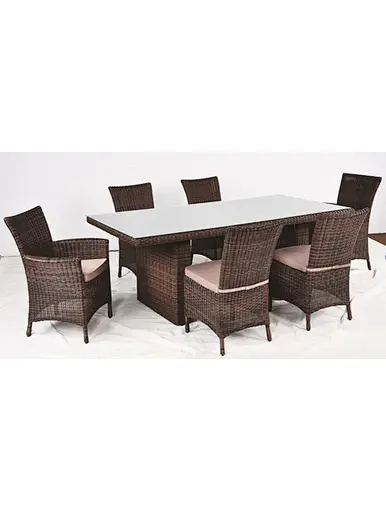 RANGOON 7PC RECTANGULAR SET