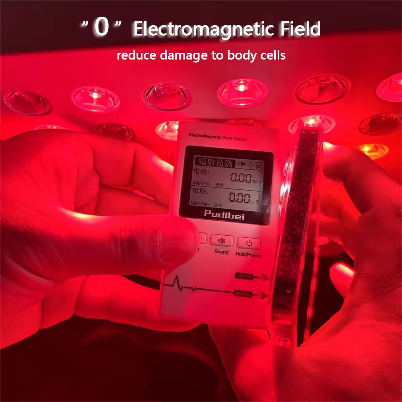 Lumin red light therapy 0 EMF design - zero electromagnetic radiation 3 inches safety standard