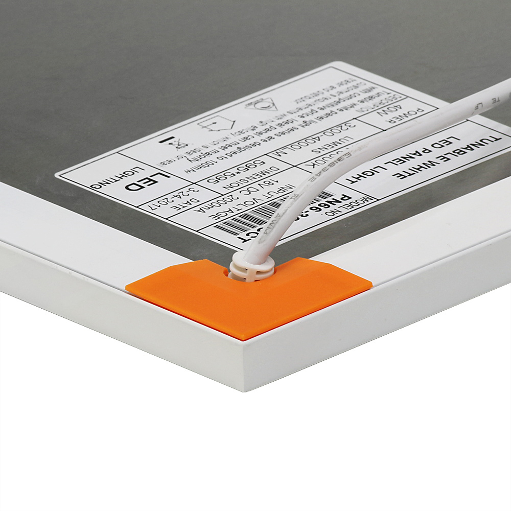 Screw-free snap-fit design of LED panel light for MRI suite