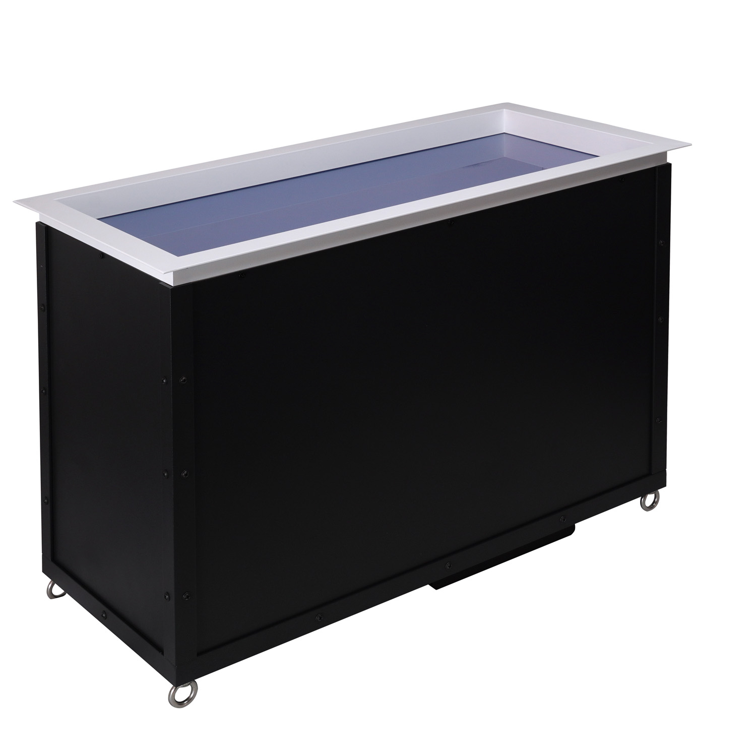 Lumin 600x1200mm Direct Sun Skylight side view showing 750mm height and slim profile