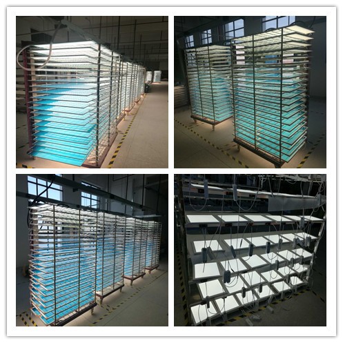 Shenzhen Lumin LED aging test process photo collage