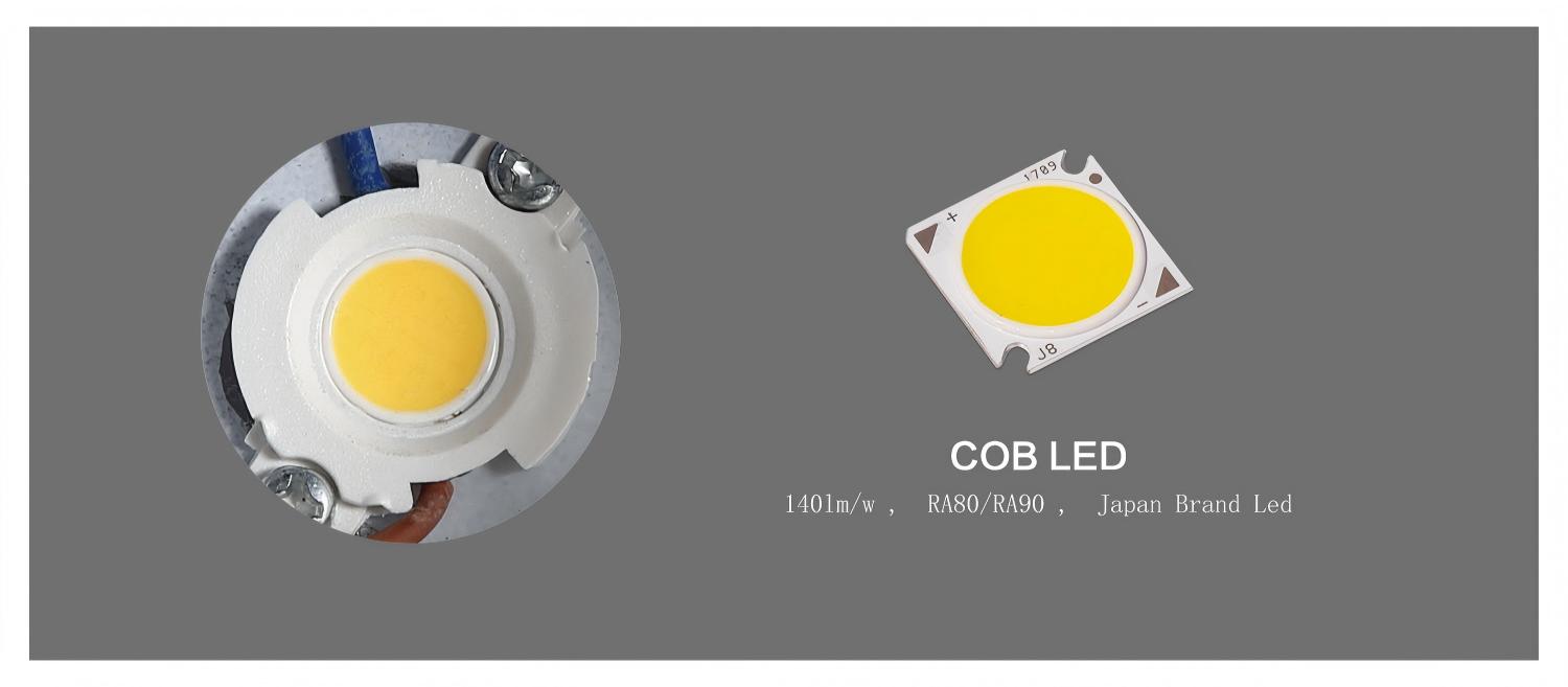 LM-TL05 COB LED track light Ra>90 high color rendering Bridgelux CITIZEN LM80 COB chip true color restoration