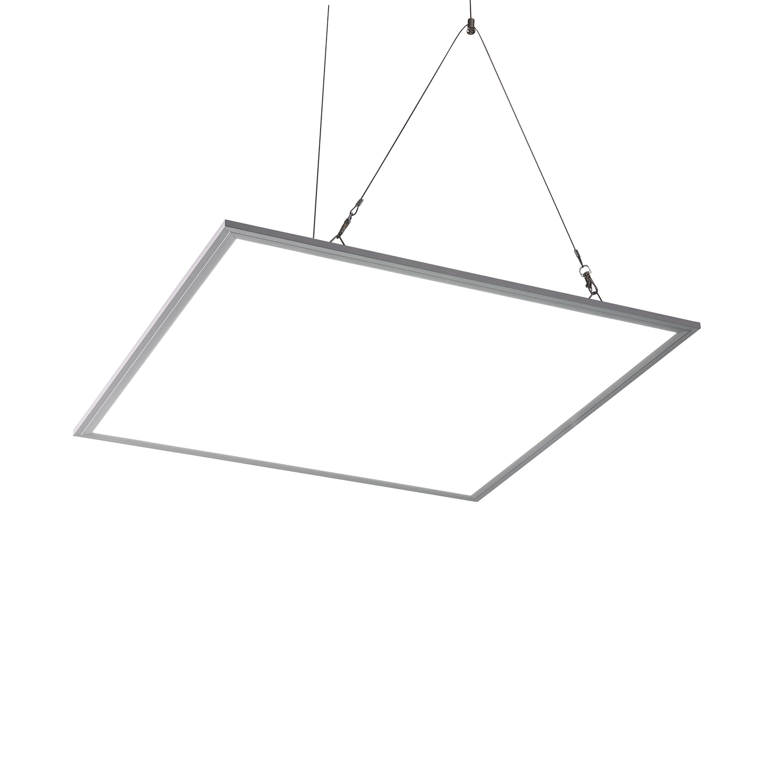 Lumin Panel LED retroiluminado 33W 600x600mm vista frontal con iluminación uniforme