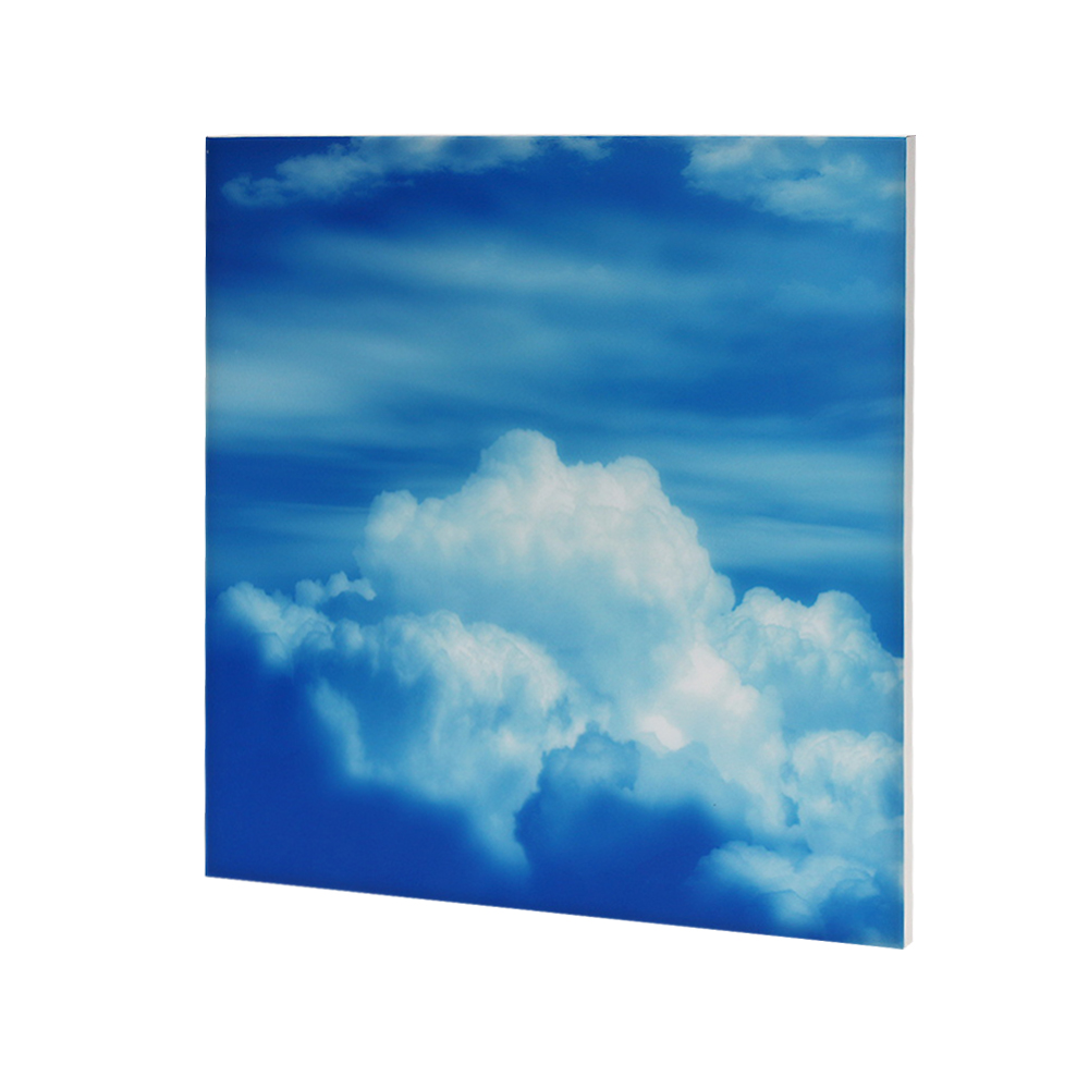 Lumin frameless suspended CCT tunable LED panel with emergency backup front view