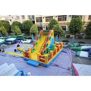 basic fun city inflatable amusement park-7x5x6M