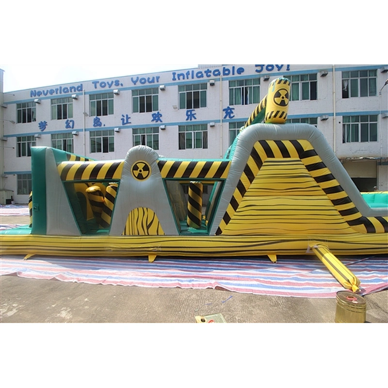 danger sigh radiation obstacle course inflatable inflatable obstacle inflatable obstacle course-10.7x3.1x3.5M
