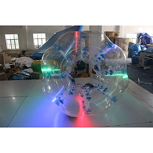 Colorful LED bubble ball human inflatable bumper bubble ball inflatable ball with led light-1.5m