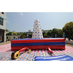 Inflatable Flying Spider-Man Rock Climbing Wall Giant Inflatable Climbing Holds Wall For Sale-6x5x4.5M