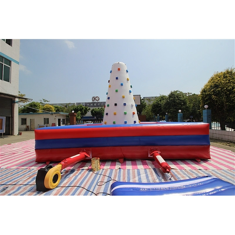 Inflatable Flying Spider-Man Rock Climbing Wall Giant Inflatable Climbing Holds Wall For Sale-6x5x4.5M
