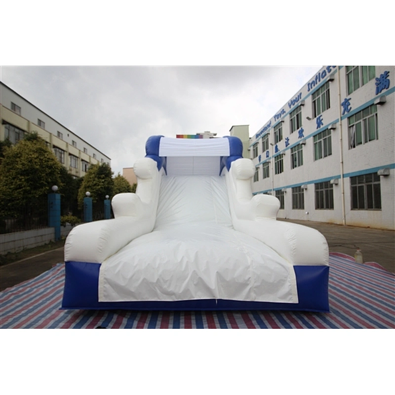 navy blue white basic slide Inflatable Slide-11.3x3.6x4.5M