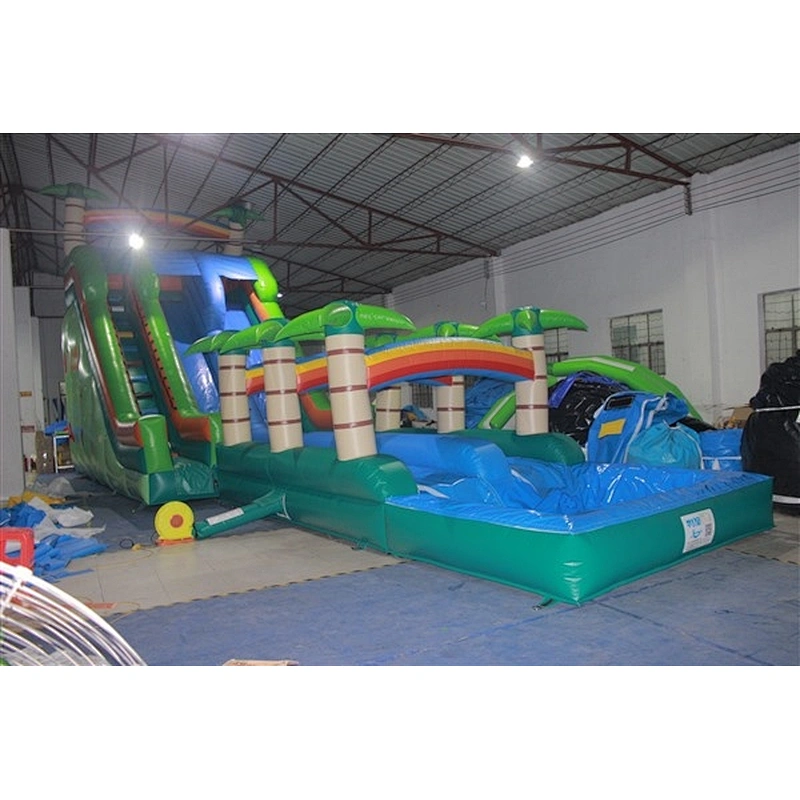 Inflatable water slides with pool, inflatable slide ,Slip n Slide Inflatable Slide for sale-13x4x7M